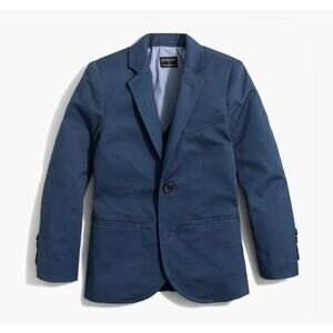 Crewcuts J.Crew Thompson Suit Jacket Boys 10 Union Blue Stretch Single Breasted